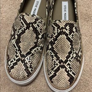 Size 7.5 Snake Skin Steve Madden Sneakers